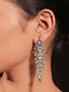 Ekta Mint Green Stone Victorian Earrings