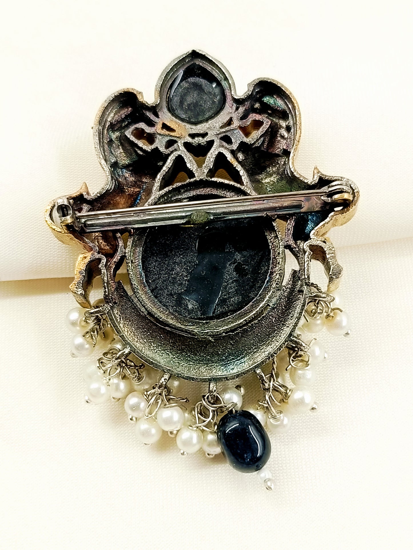 Lalit Black Horse Men's Brooch