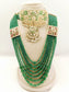 Addarshini Green Jadau Bridal Jewellery Set