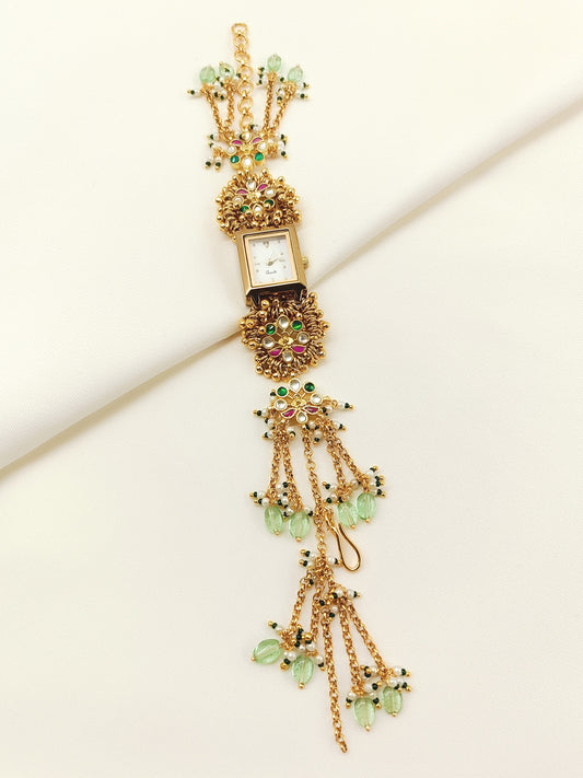 Deepti's Paachi Kundan Watch.