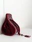Smita Maroon Silver Beaded Potli Bag