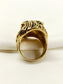 Garvik King Lion Gold Men's Finger Ring