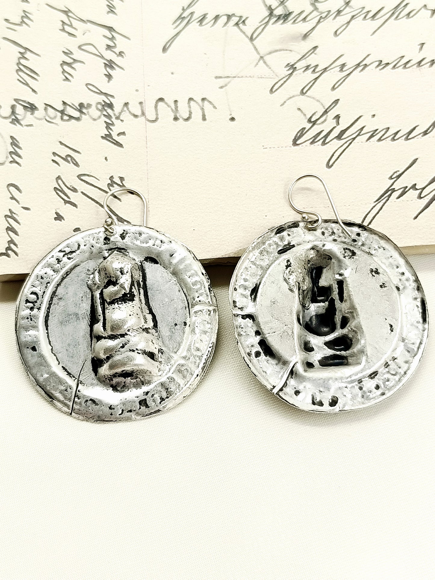 Nishad Silver Tribal Men's Earring