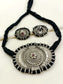 Aatmaja White Oxidized Choker Set