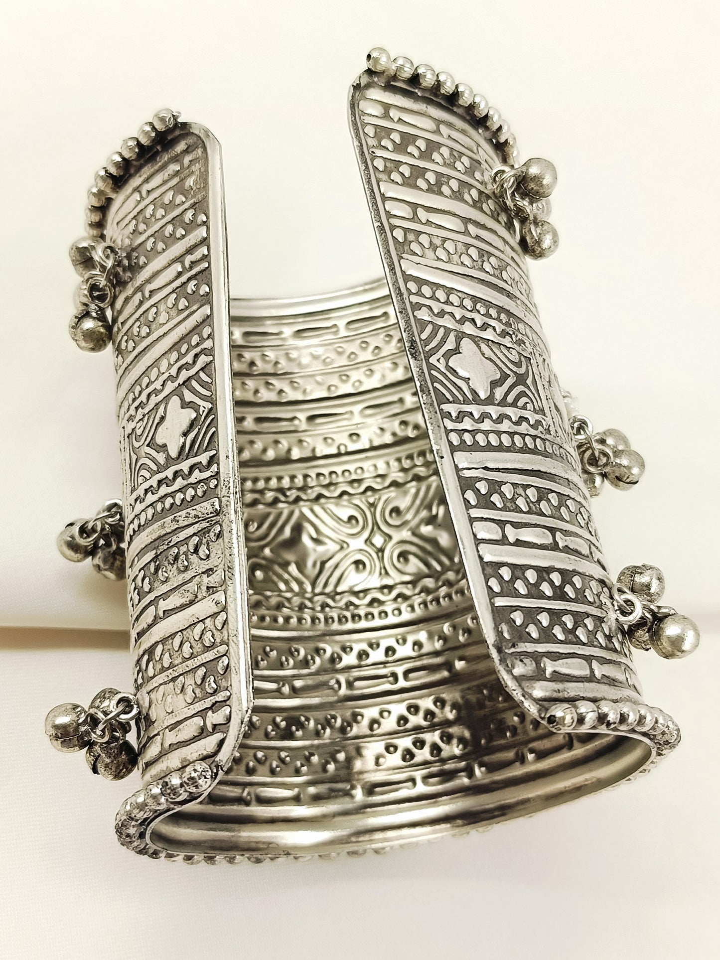 Himangi Yellow Fusion Broad Oxidized Bracelet