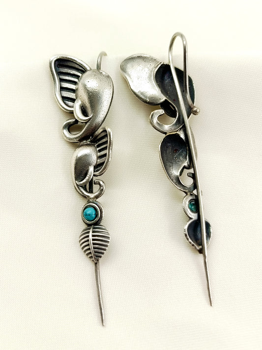 Vayu Firozi Elephant Men's Earcuffs