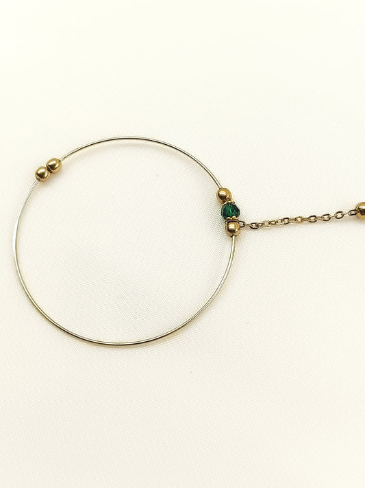 Priyanshi Green Antique Nath