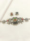 Ishmita Grey Oxidized Choker Set