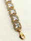 Vandita American Diamond Gold Plated Flexible Bracelet