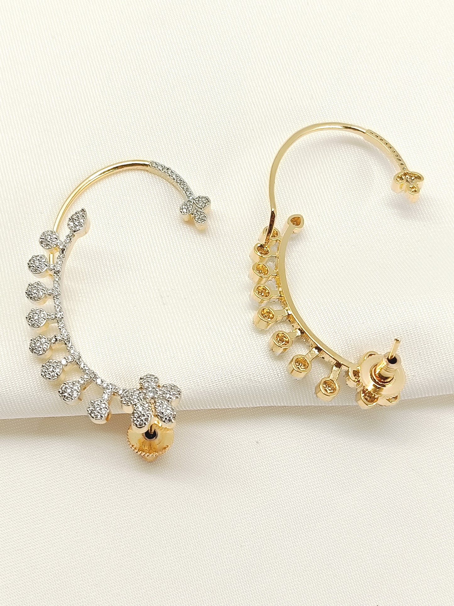 Payal White American Diamond Earrings