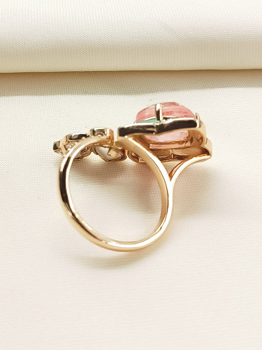 Anamika Multi Colour Kundan Finger Ring