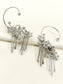 Ishika White American Diamond Earrings