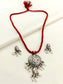 Lovis Red Men's Necklace Set