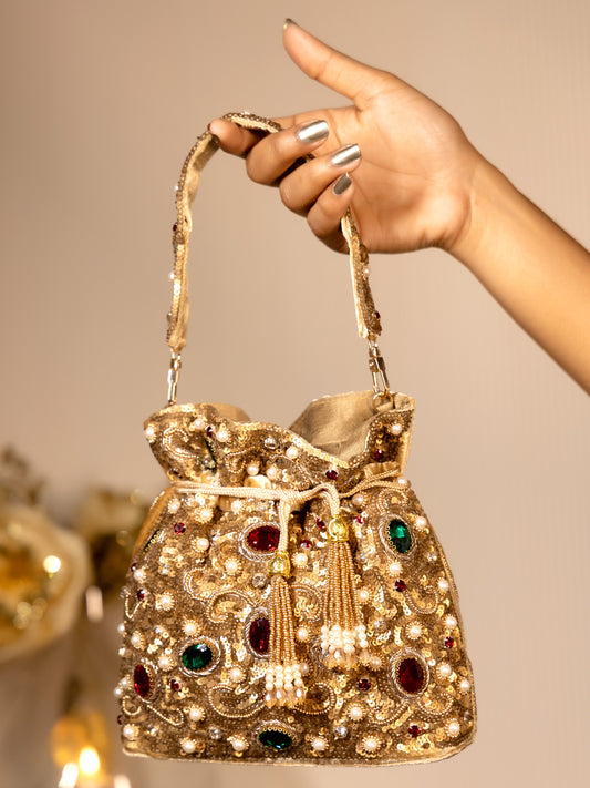 Eshita Copper Potli Bag