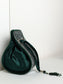 Mihira Emerald Green Silver Beaded  Potli Bag
