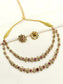 Laina Ruby Double layered Polki Necklace Set