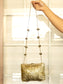 Aiva Golden Evening Clutch