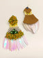 Bibhuti Yellow Handmade Earrings