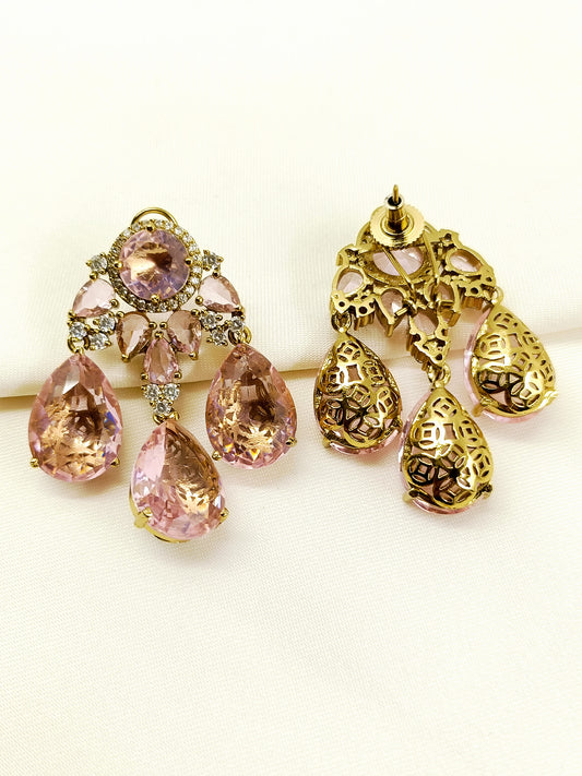Alienor Pink Victorian Earring