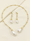 Pankriti White Pearl Western Necklace Set