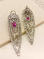 Adina Ruby American Diamond Earrings