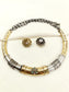 Pavani M&G Oxidized Hasli Styled Choker Set