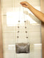 Munmun Silver Evening Clutch