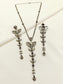 Nenna Ruby Oxidized Pendant Set