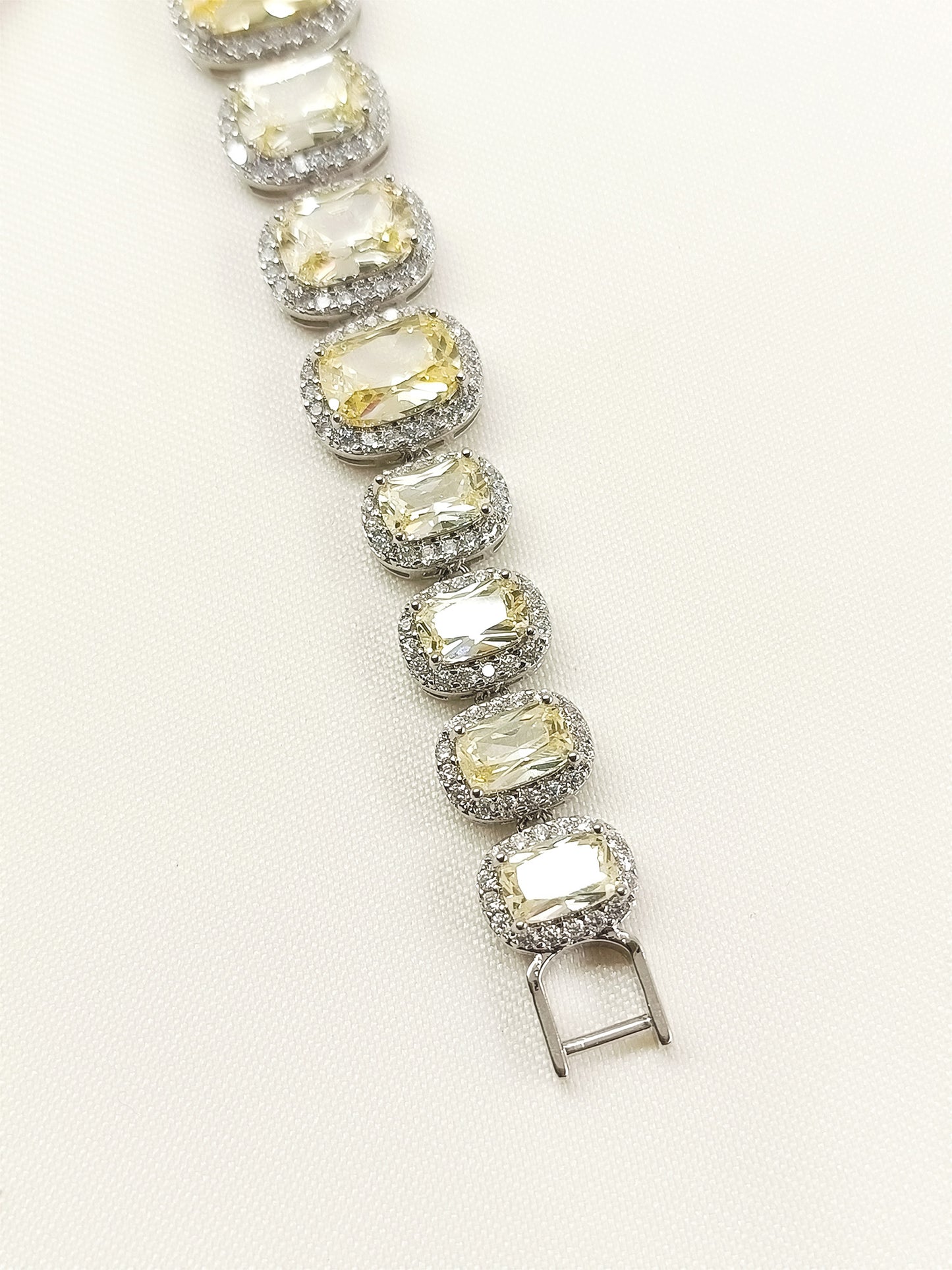 Nauri Yellow American Diamond Bracelet