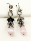 Elaura Baby Pink Oxidized Jhumki