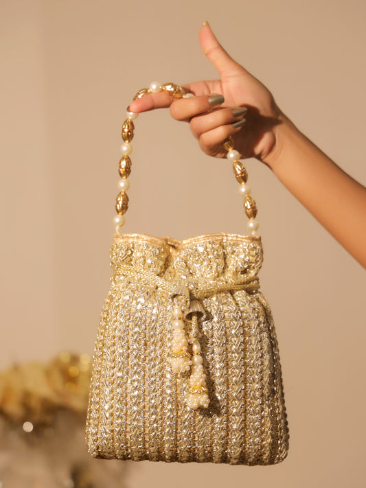 Naysa Golden Potli Bag