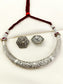 Reet Maroon Tribal Oxidized Hasli Choker Set
