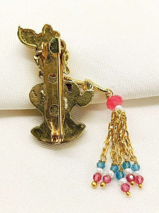 Imaran Multi Colour Krishna Ji Brooch