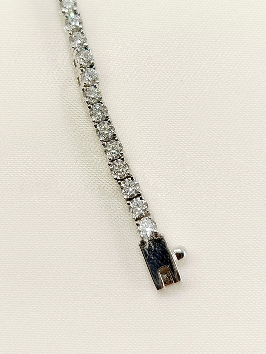 Hallie 92.5 Silver Swarovski Stone Bracelet