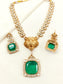 Irina Green Kundan Necklace Set