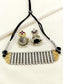 Ziya Two Tone Oxidized Choker Set