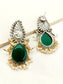 Namrati Green Oxidized Earrings