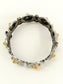Radhya White Pearl Oxidized kada
