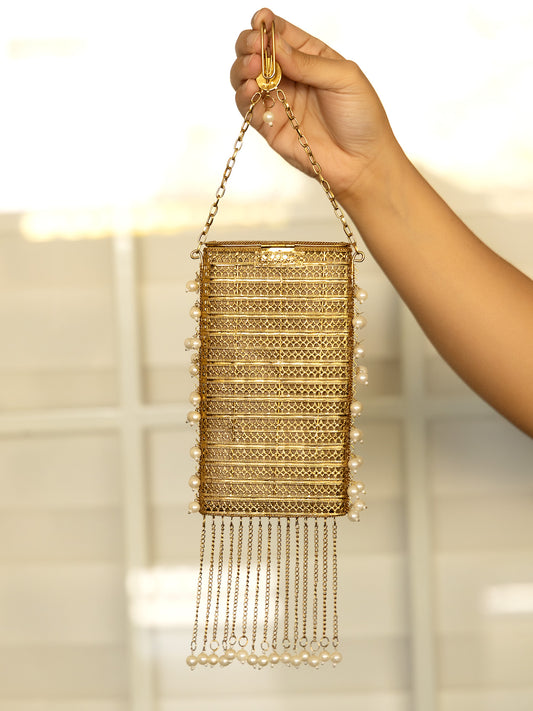 Imani Golden Mobile Pouch