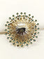 Adah Blue Sunburst Brooch