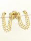 Shazahna Golden Flower Hair Brooch