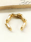 Aaroh Men's Gold Chain Link Ring