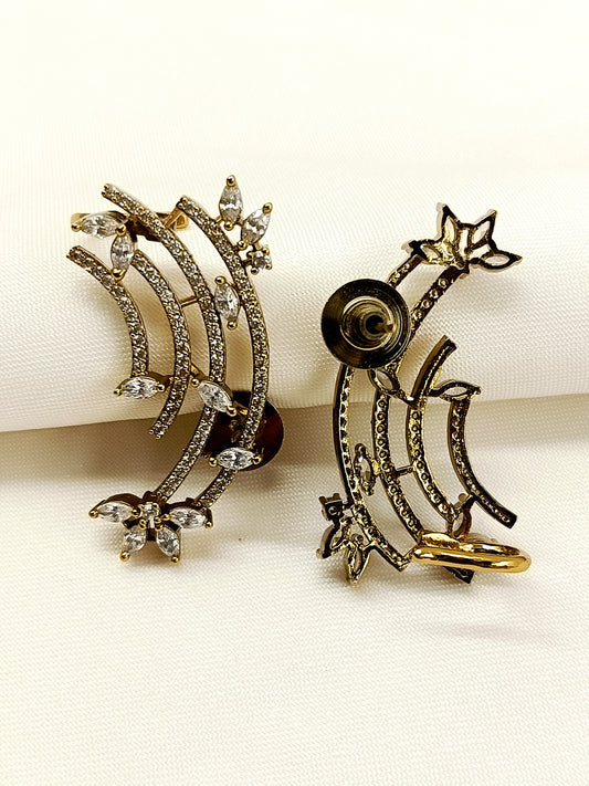 Nathalie White American Diamond Earring
