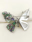Avantika Multi Colour Butterfly Brooch