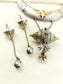 Julie Two Tone Oxidized Necklace Set