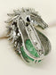 Ekaj Mint Green Horse Men's Brooch
