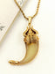 Isharv Golden Trishul Claw Men's Neckpiece