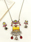 Nanditha Yellow Oxidized Pendant Set