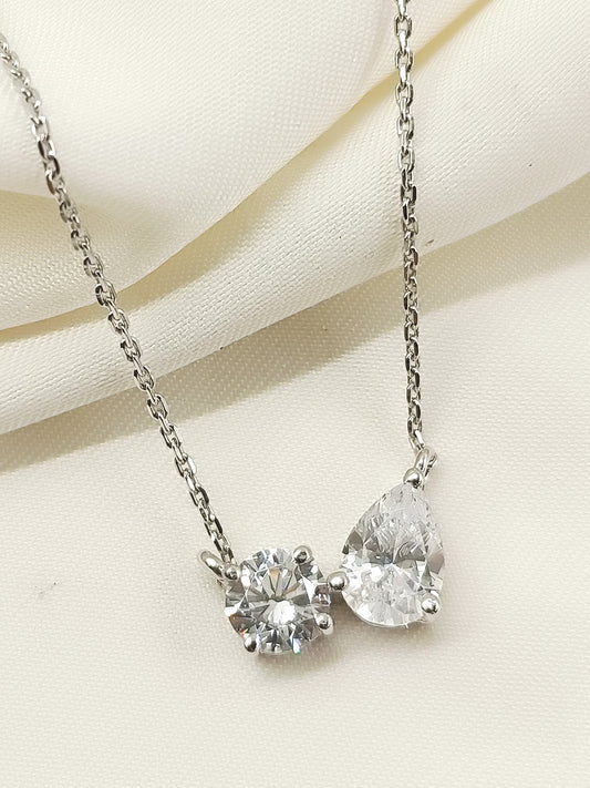 Aapshi 92.5 Silver Swarovski Stone Pendal