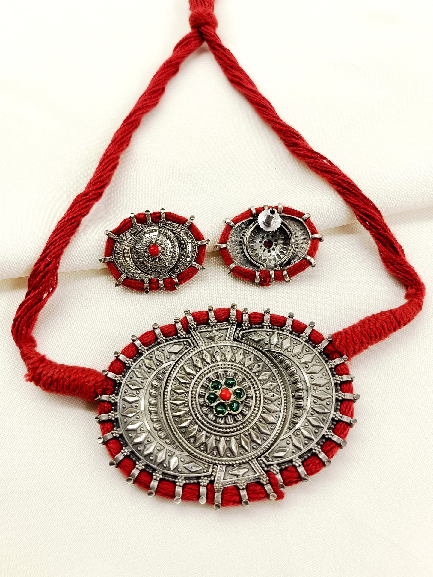 Raihana R&G Oxidized Choker Set